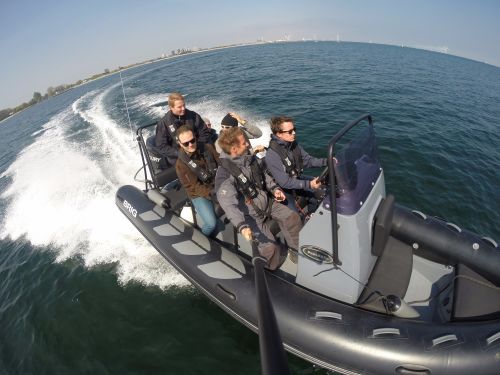 På Speedbådskursuset fik vi tid til at teste vores Gopro camera fra flere vinkler