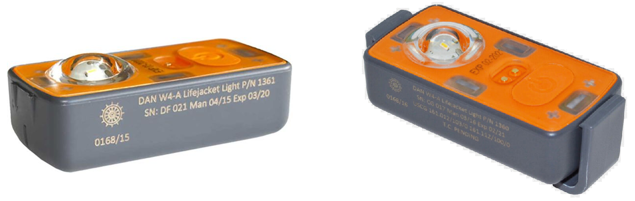 nødlys strobelys til redningsvest